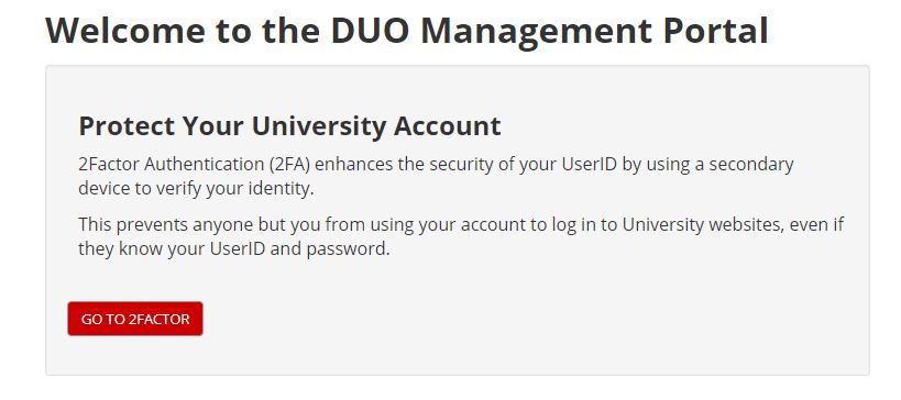 DUO login